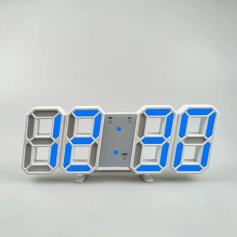 Reloj LED Digital 3D de Escritorio y Pared
