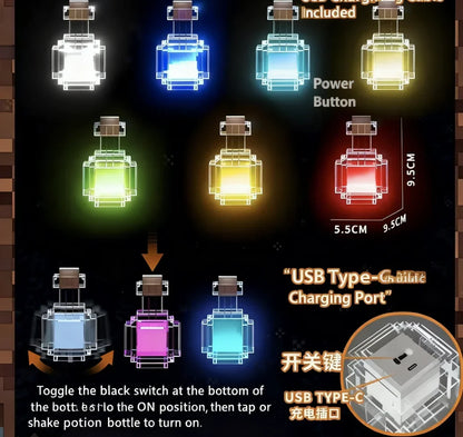 Poción RGB Pixel Retro Recargable