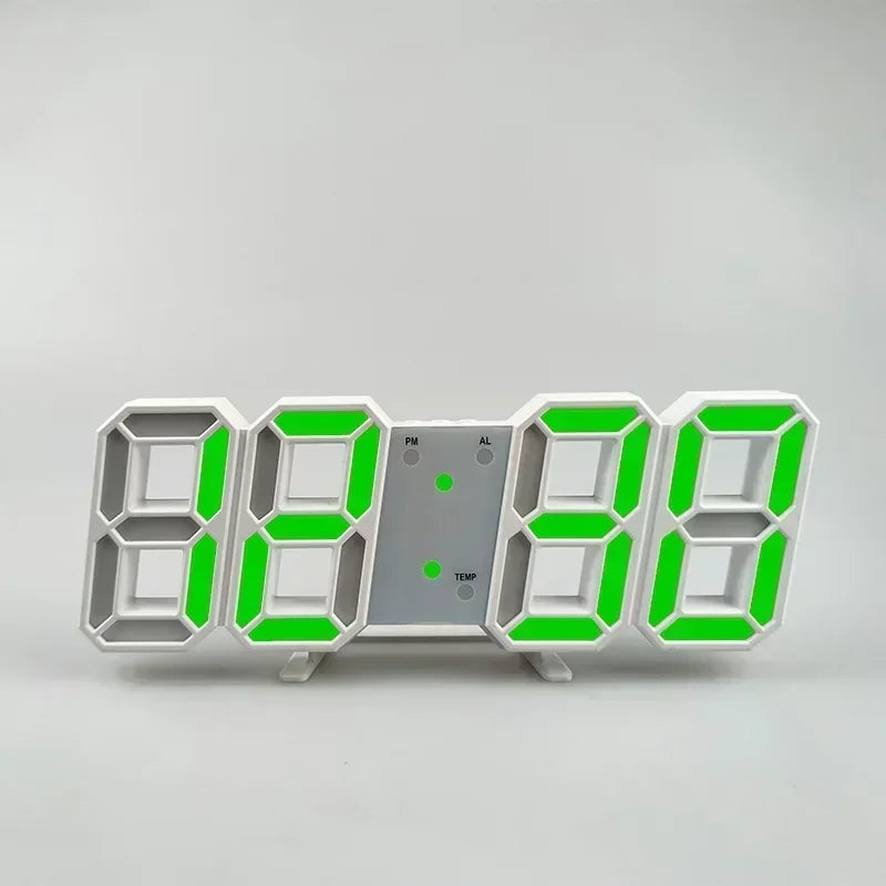 Reloj LED Digital 3D de Escritorio y Pared