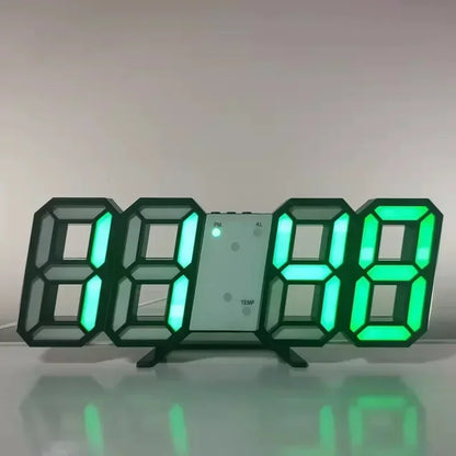Reloj LED Digital 3D de Escritorio y Pared