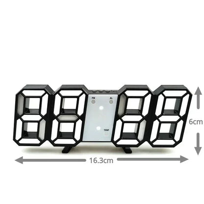 Reloj LED Digital 3D de Escritorio y Pared