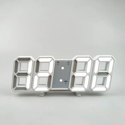 Reloj LED Digital 3D de Escritorio y Pared