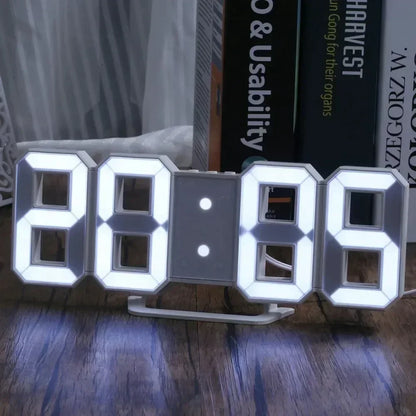 Reloj LED Digital 3D de Escritorio y Pared